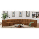  Manufacturer Color_Saddle -- Arc 162" Saddle Velvet Upholstered 8 pc Modular Sectional IMAGE 2