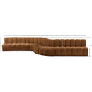  Manufacturer Color_Saddle -- Arc 197" Saddle Velvet Upholstered 8 pc Modular Sectional IMAGE 16