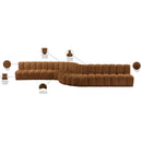  Manufacturer Color_Saddle -- Arc 197" Saddle Velvet Upholstered 8 pc Modular Sectional IMAGE 17