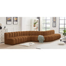  Manufacturer Color_Saddle -- Arc 197" Saddle Velvet Upholstered 8 pc Modular Sectional IMAGE 2