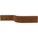  Manufacturer Color_Saddle -- Arc 197" Saddle Velvet Upholstered 8 pc Modular Sectional IMAGE 3