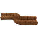  Manufacturer Color_Saddle -- Arc 197" Saddle Velvet Upholstered 8 pc Modular Sectional IMAGE 4