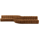  Manufacturer Color_Saddle -- Arc 197" Saddle Velvet Upholstered 8 pc Modular Sectional IMAGE 7
