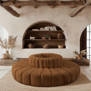  Manufacturer Color_Saddle -- Arc 90" Saddle Velvet Upholstered 8 pc Modular Sectional IMAGE 2