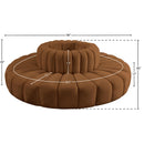  Manufacturer Color_Saddle -- Arc 90" Saddle Velvet Upholstered 8 pc Modular Sectional IMAGE 6