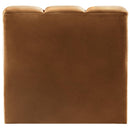 Meridian Arc Saddle Velvet Straight Chair IMAGE 3