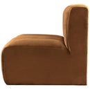  Manufacturer Color_Saddle -- Arc Saddle Velvet Upholstered Modular Straight Chair IMAGE 5