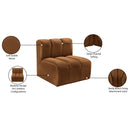  Manufacturer Color_Saddle -- Arc Saddle Velvet Upholstered Modular Straight Chair IMAGE 8