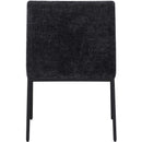  Color_Black -- Reeves Black Chenille Fabric Upholstered Dining Arm Chair IMAGE 5