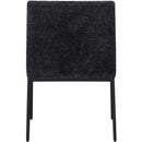 Meridian Reeves Black Chenille Fabric Dining Chair IMAGE 5
