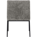  Color_Black/ Grey -- Reeves Grey Chenille Fabric Upholstered Dining Arm Chair IMAGE 5
