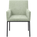 Meridian Reeves Mint Chenille Fabric Dining Chair IMAGE 3