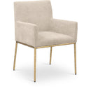 Color_Beige/ Brass -- Meridian Reeves Arm Chair IMAGE 1