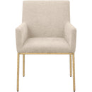  Color_Beige/ Brass -- Meridian Reeves Arm Chair IMAGE 3