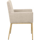  Color_Beige/ Brass -- Meridian Reeves Arm Chair IMAGE 4