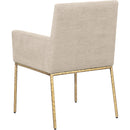  Color_Beige/ Brass -- Meridian Reeves Arm Chair IMAGE 6