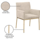  Color_Beige/ Brass -- Meridian Reeves Arm Chair IMAGE 9