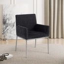  Color_Black/ Silver -- Meridian Reeves Arm Chair IMAGE 2