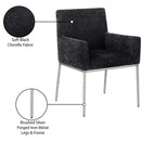  Color_Black/ Silver -- Meridian Reeves Arm Chair IMAGE 9