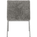  Color_Grey/ Silver -- Reeves Grey Chenille Fabric Upholstered Dining Arm Chair IMAGE 5