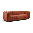  Manufacturer Color_Cognac -- Meridian Quinn Stationary Fabric Sofa IMAGE 1