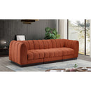  Manufacturer Color_Cognac -- Meridian Quinn Stationary Fabric Sofa IMAGE 2