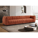  Manufacturer Color_Cognac -- Meridian Quinn Stationary Fabric Sofa IMAGE 2