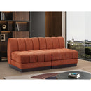  Manufacturer Color_Cognac -- Meridian Quinn Stationary Fabric Sofa IMAGE 2