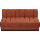  Manufacturer Color_Cognac -- Meridian Quinn Stationary Fabric Sofa IMAGE 5