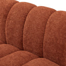 Meridian Quinn Cognac Chenille Fabric Modular Sofa IMAGE 8
