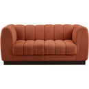  Manufacturer Color_Cognac -- Meridian Quinn Stationary Fabric Sofa IMAGE 4