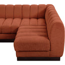 Manufacturer Color_Cognac -- Meridian Quinn Fabric 4 pc Sectional IMAGE 11