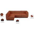  Manufacturer Color_Cognac -- Meridian Quinn Fabric 4 pc Sectional IMAGE 16