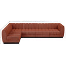  Manufacturer Color_Cognac -- Meridian Quinn Fabric 5 pc Sectional IMAGE 15