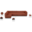  Manufacturer Color_Cognac -- Meridian Quinn Fabric 5 pc Sectional IMAGE 16