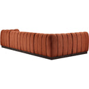  Manufacturer Color_Cognac -- Meridian Quinn Fabric 5 pc Sectional IMAGE 6