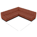  Manufacturer Color_Cognac -- Meridian Quinn Fabric 5 pc Sectional IMAGE 13