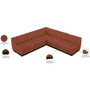  Manufacturer Color_Cognac -- Meridian Quinn Fabric 5 pc Sectional IMAGE 14