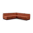  Manufacturer Color_Cognac -- Meridian Quinn Fabric 5 pc Sectional IMAGE 1