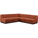 Manufacturer Color_Cognac -- Meridian Quinn Fabric 5 pc Sectional IMAGE 4