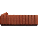  Manufacturer Color_Cognac -- Meridian Quinn Fabric 5 pc Sectional IMAGE 6