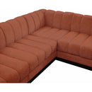  Manufacturer Color_Cognac -- Meridian Quinn Fabric 5 pc Sectional IMAGE 9