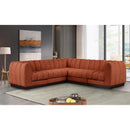  Manufacturer Color_Cognac -- Meridian Quinn Fabric 5 pc Sectional IMAGE 2