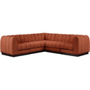  Manufacturer Color_Cognac -- Meridian Quinn Fabric 5 pc Sectional IMAGE 4