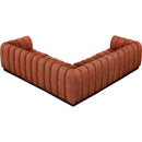  Manufacturer Color_Cognac -- Meridian Quinn Fabric 5 pc Sectional IMAGE 6