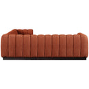  Manufacturer Color_Cognac -- Meridian Quinn Fabric 5 pc Sectional IMAGE 7