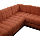  Manufacturer Color_Cognac -- Meridian Quinn Fabric 6 pc Sectional IMAGE 10