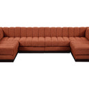  Manufacturer Color_Cognac -- Meridian Quinn Fabric 6 pc Sectional IMAGE 11