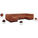  Manufacturer Color_Cognac -- Meridian Quinn Fabric 6 pc Sectional IMAGE 20
