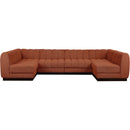  Manufacturer Color_Cognac -- Meridian Quinn Fabric 6 pc Sectional IMAGE 4